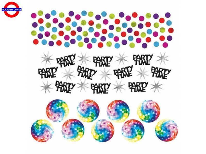 BUON COMPLEANNO PARTY DISCO CONFETTI TAVOLA