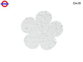 SAGOMA POLY FIORE CM.10 BIANCO