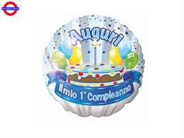 MYLAR 1°COMP. 18 AUGURI CELESTE