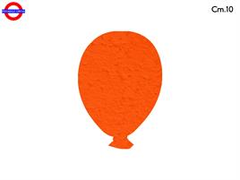 SAGOMA POLY PALLONCINO CM.10 ARANCIO