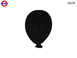 SAGOMA POLY PALLONCINO CM.10 NERO