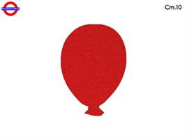 SAGOMA POLY PALLONCINO CM.10 ROSSO