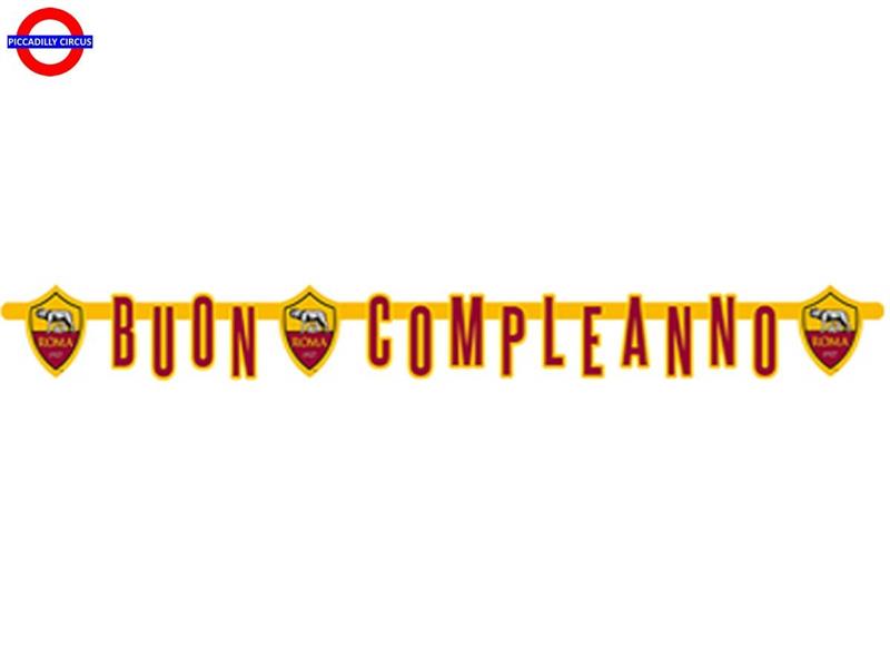 CALCIO A.S. ROMA FESTONE BUON COMPLEANNO CM.215