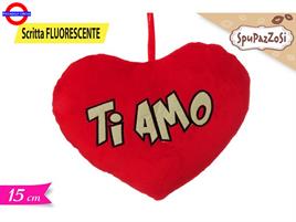 CUORE ROSSO CM.15 SRITTA FLUO