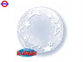 MYLAR DECO STILISH STAR BUBBLE 24