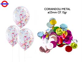 CORIANDOLI METAL ø23mm 15gr  MULTICOLOR