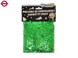 CORIANDOLI METAL POLVERE GR.50 VERDE