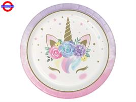 UNICORNO BABY ORO 8 PIATTI D.23