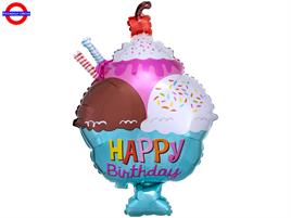 MYLAR HAPPY BIRTHDAY SUPER SHAPE COPPA GELATO 23