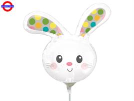 MYLAR PASQUA MINI SHAPE CONIGLIO