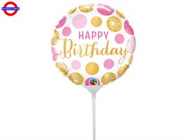 MYLAR HAPPY BIRTHDAY MINI SHAPE 9