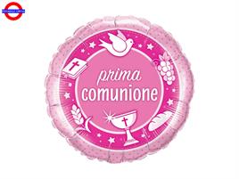 MYLAR COMUNIONE 18 ROSA