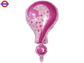 MYLAR BABY SHOWER SUPER SHAPE PUNTO INT.ROSA 28