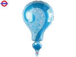 MYLAR BABY SHOWER SUPER SHAPE PUNTO INT.CELESTE 28