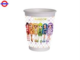  RAINBOW HIGH COMPOSTABILE 8 BICCHIERI 255ML