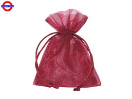 SACCHETTO ORGANZA 9X12 BORDEAUX