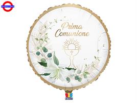 MYLAR COMUNIONE 18 GOLD LILY