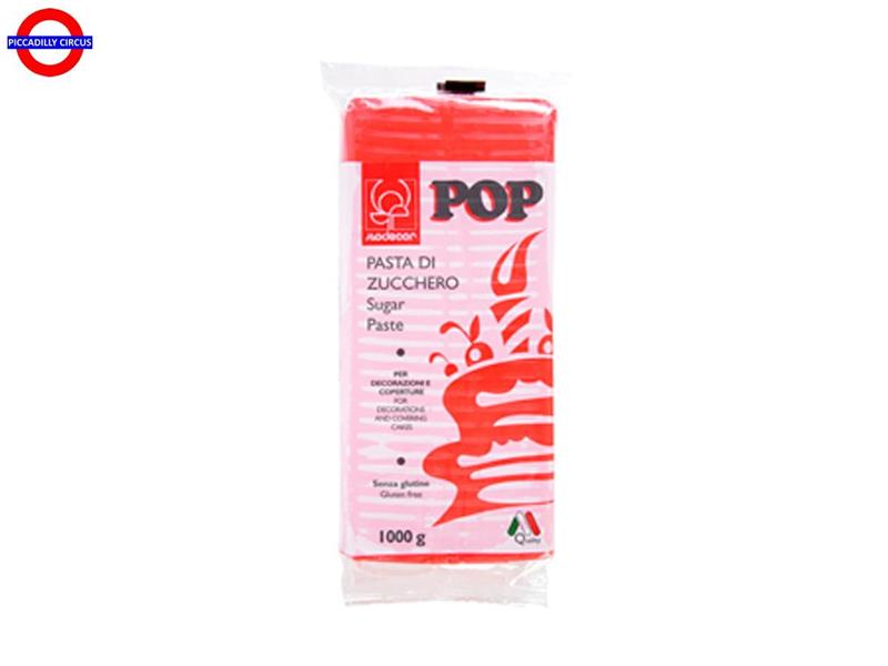 PASTA DI ZUCCHERO POP 1 KG ROSSO FUOCO