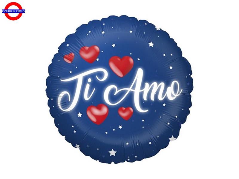 MYLAR AMORE 18 TI AMO BLU STELLE