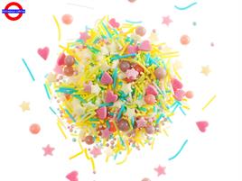 SPRINKLE ZUCCHERO COLOR CUORI E STELLE 56g