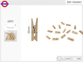 MOLLETTE LEGNO NATURALI CM2.5 CF.25 PZ