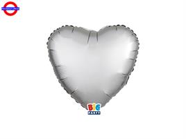 MYLAR CUORE 09 SATIN ARGENTO