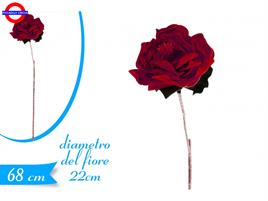 PEONIA ROSSA CM.100 FIORE CM.22