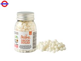 PERLE DI ZUCCHERO BIANCO BRILLANTE 7mm CF.100g