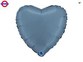 MYLAR CUORE 18 SATEN BLUE JEANS