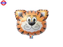 MYLAR ANIMAL SUPER SHAPE TESTA TIGRE CM.49X49