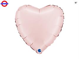 MYLAR CUORE 18 SATIN ROSA