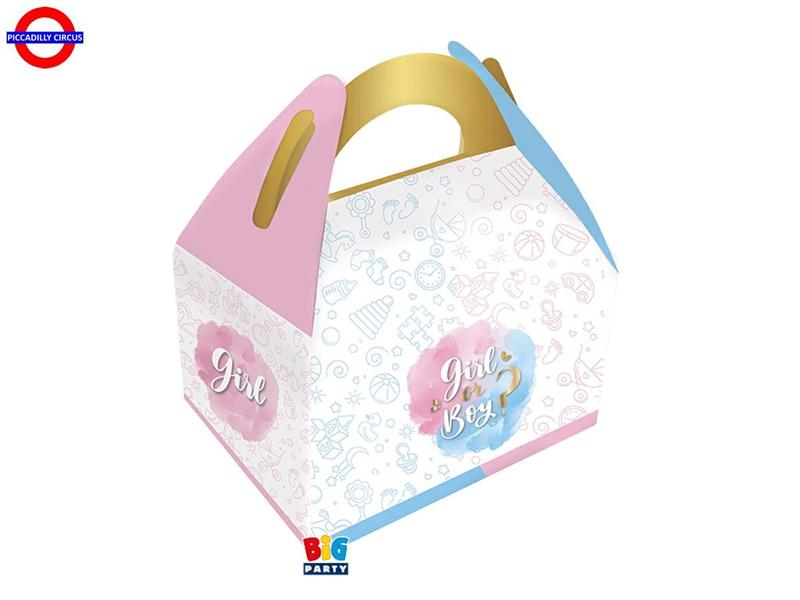 HAPPY BOX GENDER REVEAL 15X18X11 CF.6 PEZZI