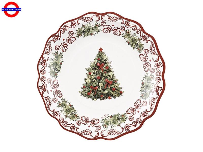 TAVOLA - CHRISTMAS POTTERY CF.8 PIATTI CM 27