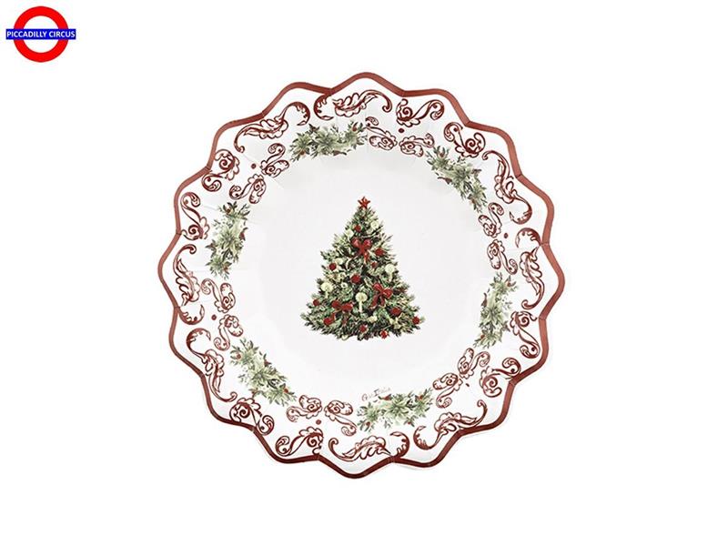 TAVOLA - CHRISTMAS POTTERY CF.8 FONDINE CM 24