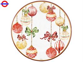 TAVOLA - CRISTMAS DECO' CF.6 MAXI PIATTI CM.33