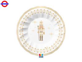 TAVOLA - GOLD NUTCRACKER 6 PIATTI FONDI CM.24