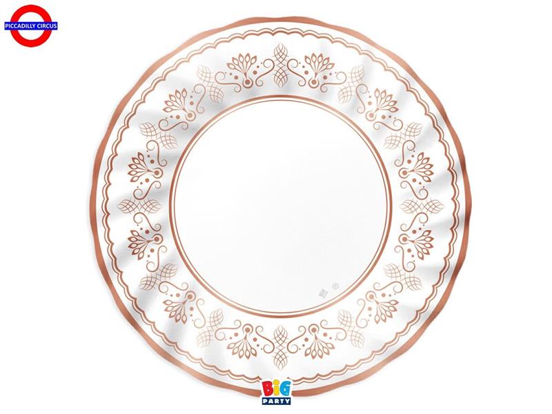 TAVOLA - ROYAL ROSE GOLD 6 PIATTI CM.30