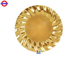 TAVOLA - WAVY ORO METAL 6 PIATTI CM.25