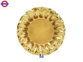 TAVOLA - WAVY ORO METAL 6 PIATTI FONDI CM.24