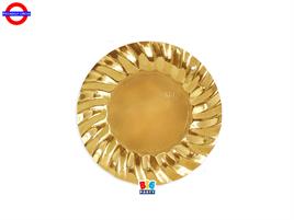 TAVOLA - WAVY ORO METAL 6 PIATTI CM.20