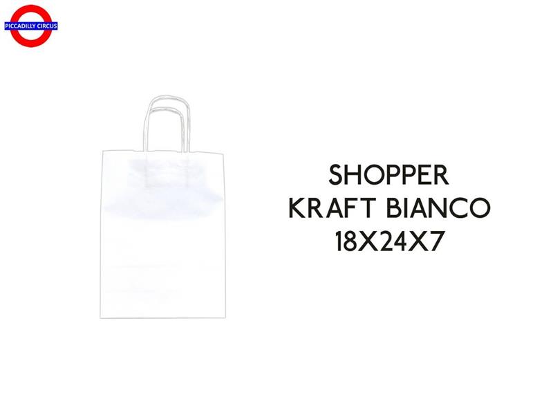 SHOPPER BIANCO 18X20X8