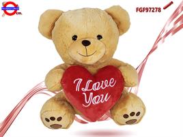 ORSO PELUCHE CON CUORE CM.60