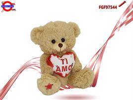 ORSO PELUCHE CON CUORE CM.30