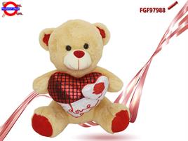 ORSO PELUCHE CON CUORE CM.35