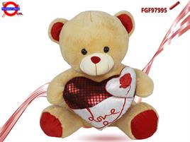 ORSO PELUCHE CON CUORE CM.50