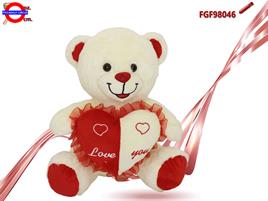 ORSO PELUCHE CON CUORE CM.35