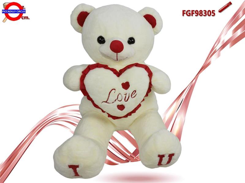 ORSO PELUCHE CON CUORE CM.100