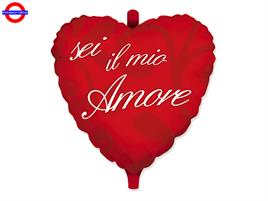 MYLAR AMORE 18 CUORE SEI IL MIO AMORE ROSSO