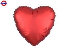 MYLAR CUORE 18 SATINATO ROSSO