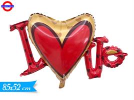 MYLAR LOVE SUPER SHAPE CM.85X52